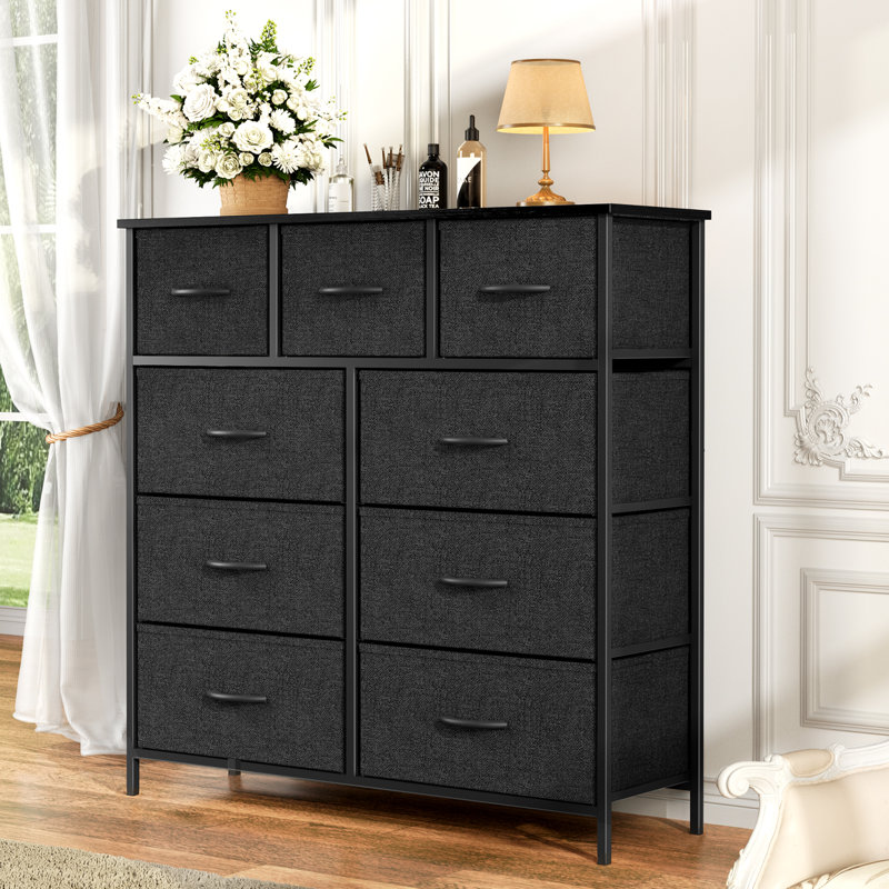 39.4 W 9 Drawer Dresser 17 Stories Color Black